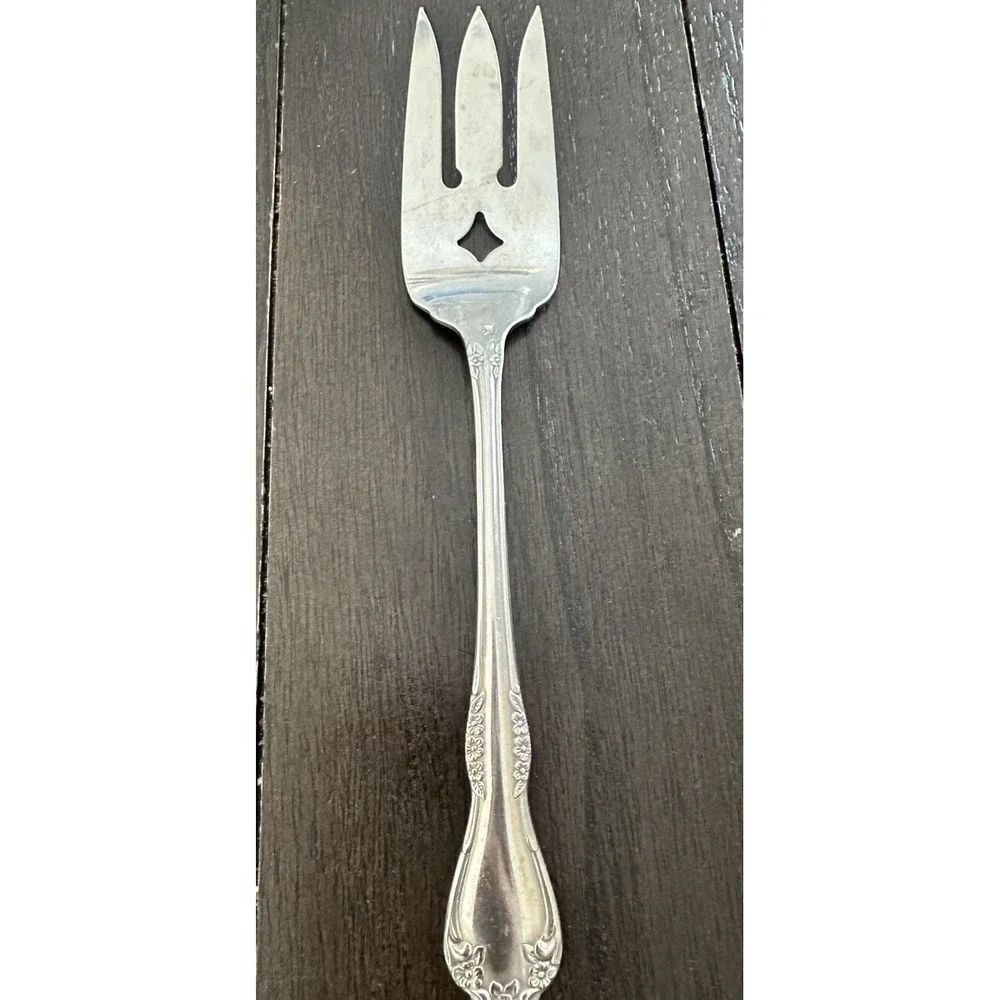 Oneida MANSFIELD Amadeus Stainless Wm A Rogers Deluxe Ltd Flatware Meat Fork